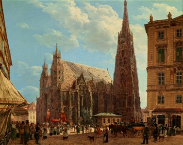 Rudolf von Alt - Der Stephansdom in Wien - 2081 - Österreichische Galerie Belvedere