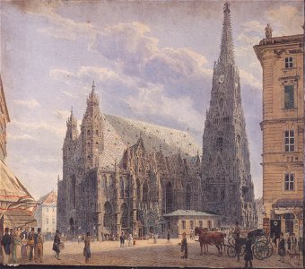 Rudolf von Alt - Der Stephansdom in Wien - 1831-31