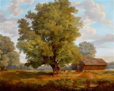 Rudolf Swoboda d Ä Hirsche in der Praterau 1853