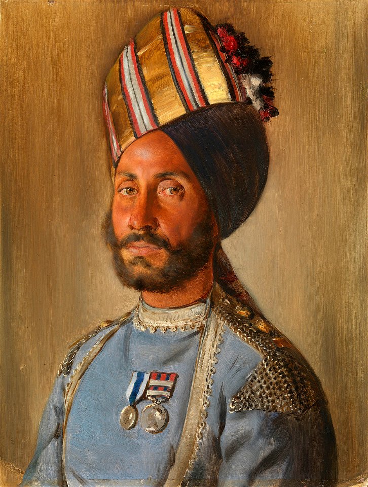 Rudolf Swoboda (1859-1914) - Muhammad Bey, Subadar, Bahadur, 1st Madras Lancers - RCIN 403821 - Royal Collection
