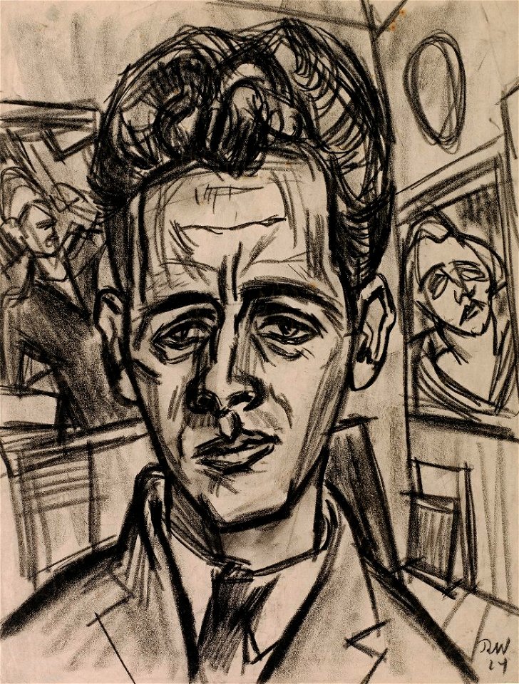 Rudolf Wacker Max Haller im Atelier