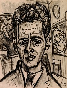 Rudolf Wacker Max Haller im Atelier