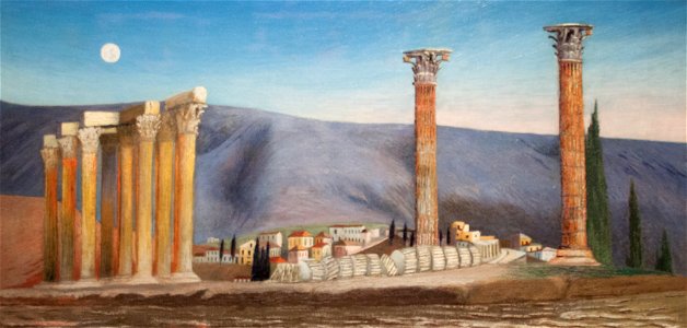 Ruins of the Temple of Zeus in Athens