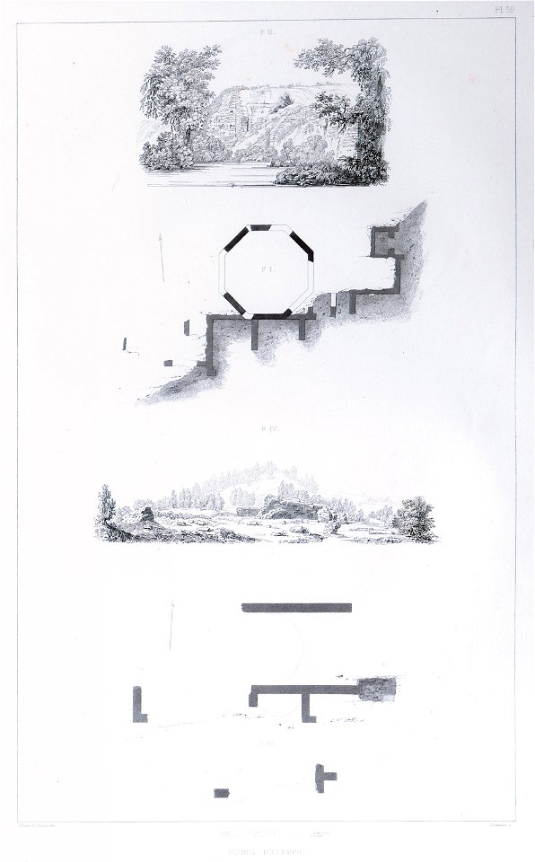 Ruines d'Olympie - Blouet Guillaume-abel - 1831