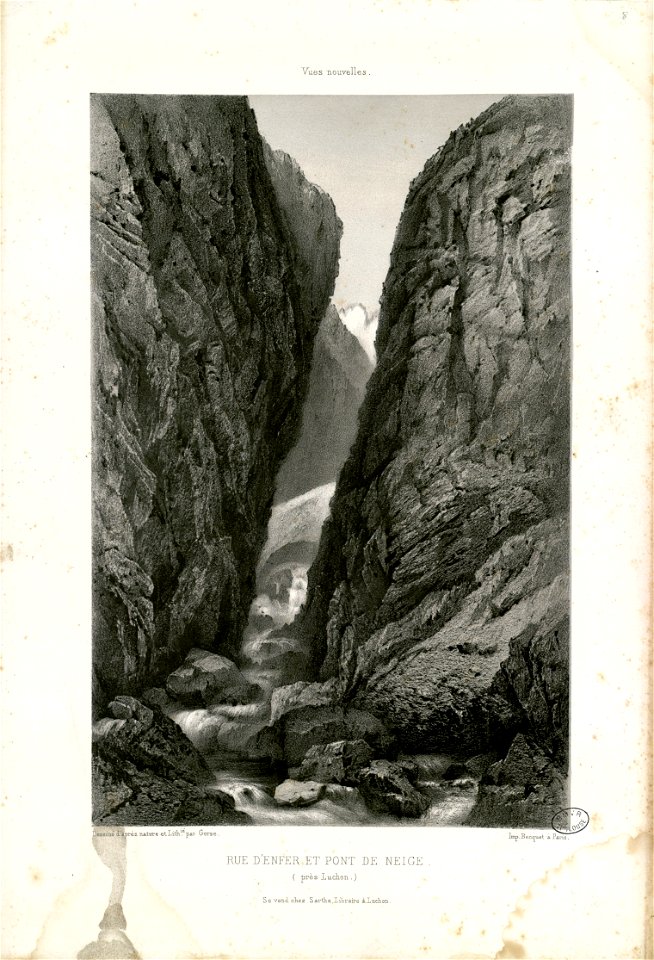 Rue d'Enfer et Pont de neige (près Luchon) - Fonds Ancely - B315556101 A GORSE 7 009