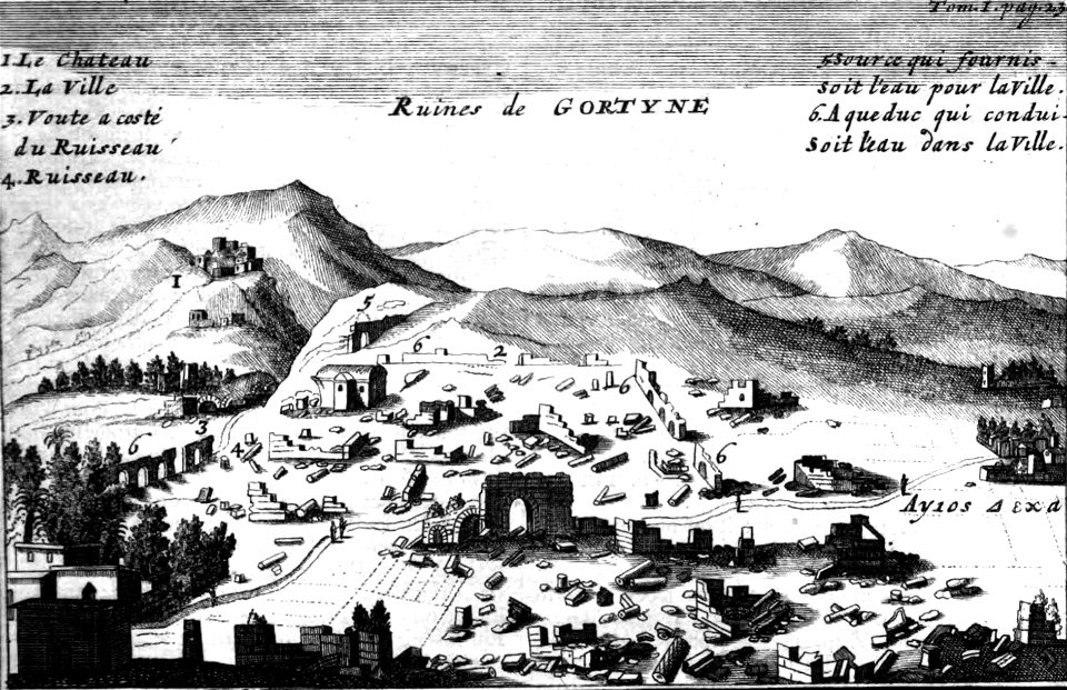 Ruins de Gortyne (Relation d un voyage du Levant)