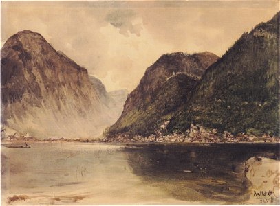 Rudolf von Alt - Hallstatt - 1845