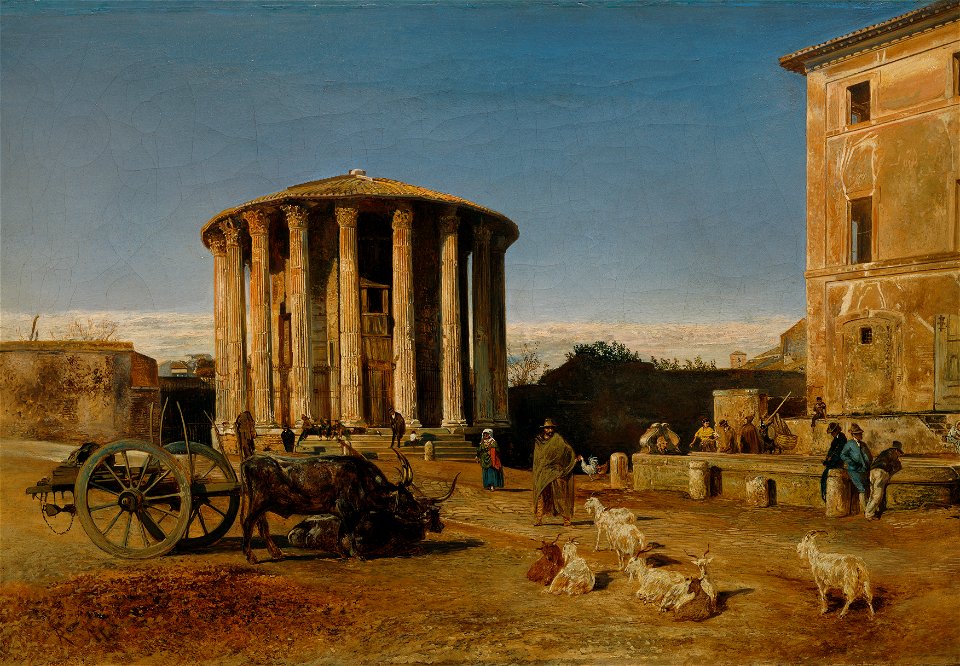 Rudolf von Alt - Der Vestatempel in Rom - 3800 - Österreichische Galerie Belvedere