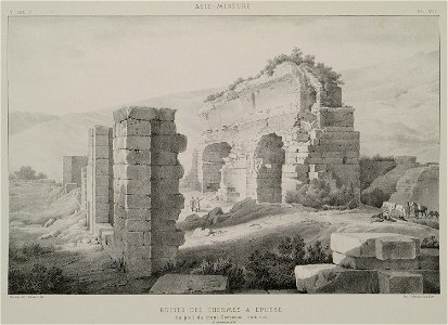 Ruines des Thermes à Ephese - Rey Etienne - 1867
