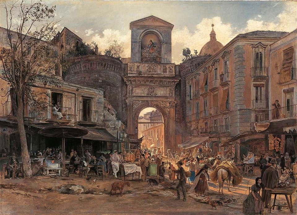 Rudolf von Alt - Die Porta Capuana in Neapel - 13005 - Bavarian State Painting Collections