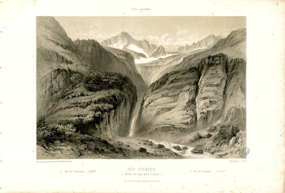 Rue d'Enfer (Vallée du Lys, près Luchon) - Fonds Ancely - B315556101 A GORSE 7 010