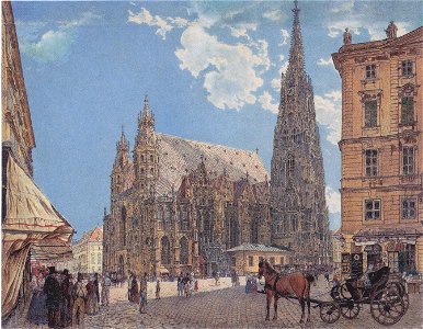 Rudolf von Alt - Der Stephansdom in Wien - ca 1831