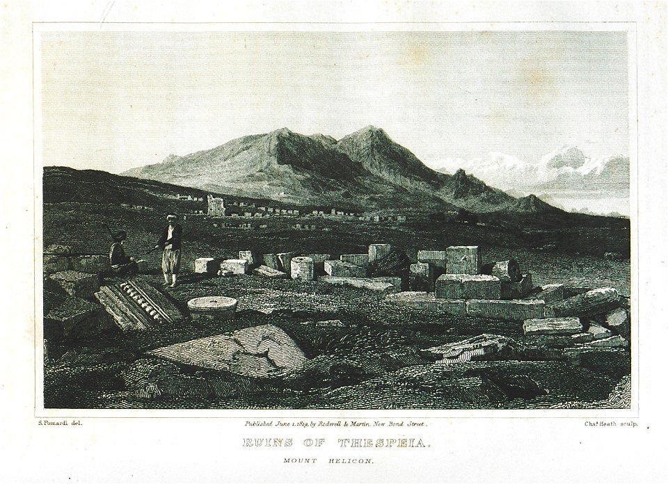 Ruins of Thespeia Mount Helicon - Dodwell Edward - 1819