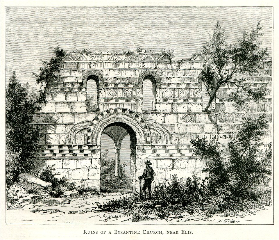 Ruins of a Byzantine church, near Elis - Mahaffy John Pentland - 1890