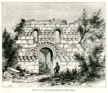 Ruins of a Byzantine church, near Elis - Mahaffy John Pentland - 1890
