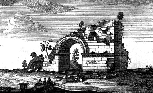 Ruins d'un ancien Batiment de marbre, a Ephese (Relation d un voyage du Levant)