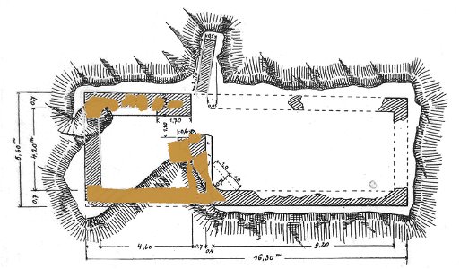 Ruine am Burgberg Bad Helmstedt Skizze 1898