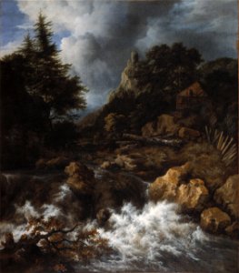 Jacob Isaacksz. van Ruisdael - Waterfall in a Mountainous Northern Landscape - WGA20511