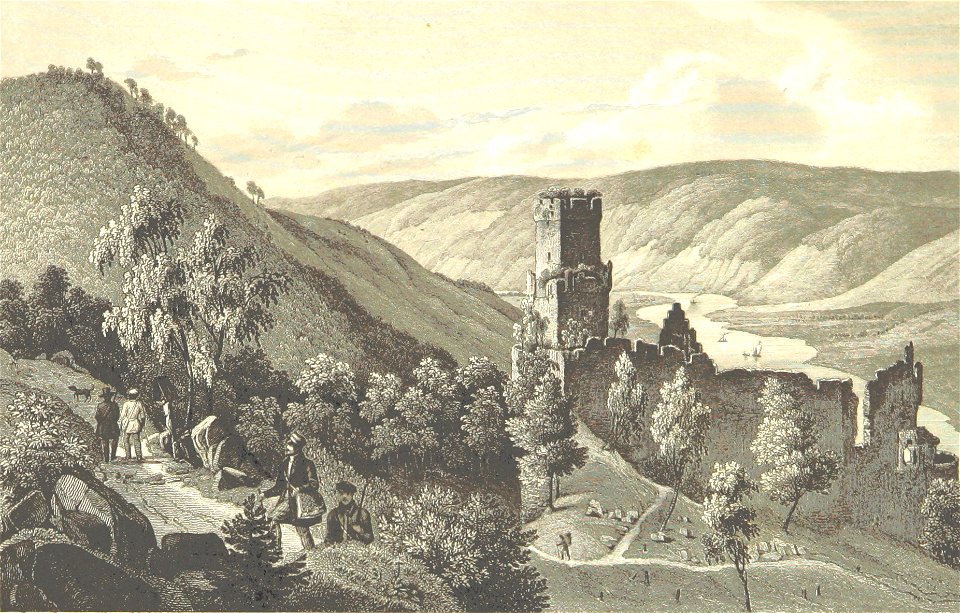 Ruine Freudenberg 1847 Stahlstich