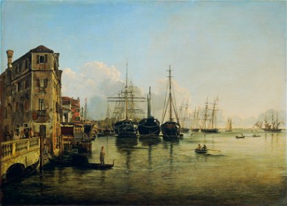 Rudolf von Alt - Ansicht der Strada Nuova gegen die Giardini Pubblici in Venedig - 2082 - Österreichische Galerie Belvedere