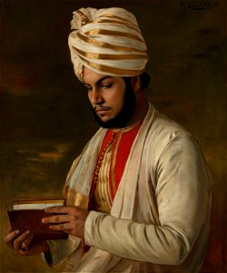 Rudolf Swoboda (1859-1914) - The Munshi Abdul Karim (1863-1909) - RCIN 403831 - Royal Collection