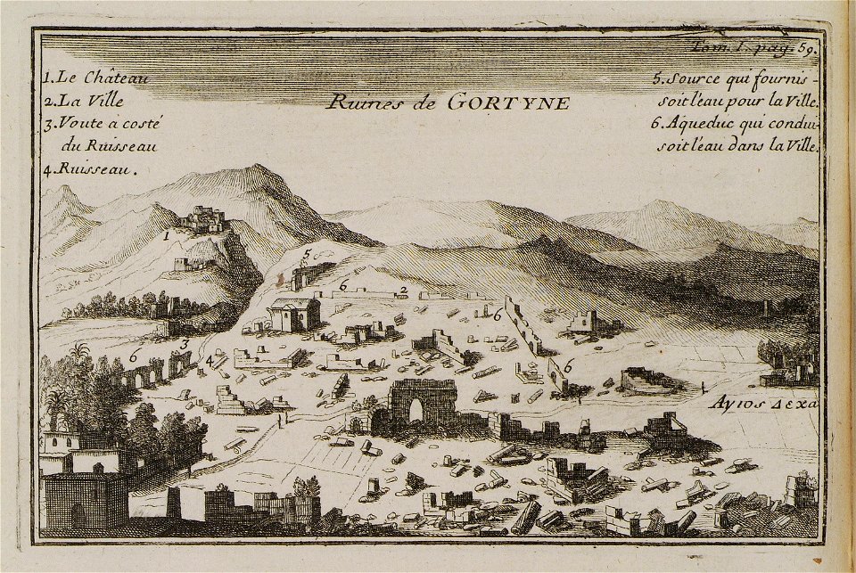 Ruines de Gortyne - Tournefort Joseph Pitton De - 1717