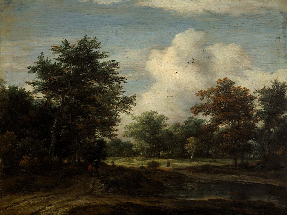 Jacob van Ruisdael, , Kunsthistorisches Museum Wien, Gemäldegalerie - Kleine Waldlandschaft - GG 456 - Kunsthistorisches Museum