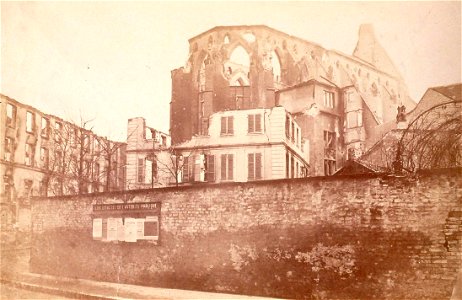 Ruines de la bibliothèque municipale de Strasbourg