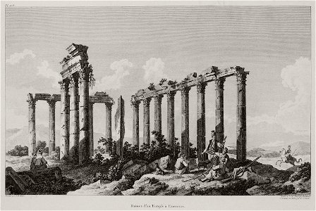 Ruines d'un temple à Euromus - Choiseul-gouffier Gabriel Florent Auguste De - 1782