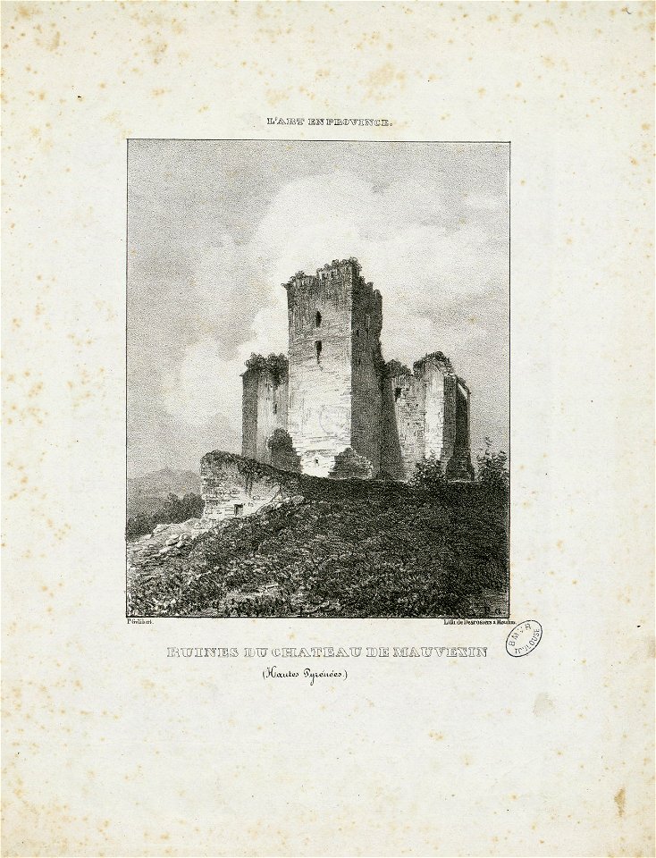 Ruines du Château de Mauvezin (Hautes-Pyrénées) - Fonds Ancely - B315556101 A GELIBERT 4 002