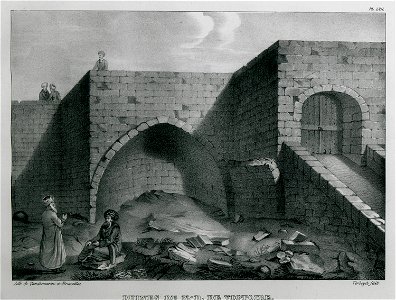 Ruines de N - D de Victoire - Rottiers Bernard Eugène Antoine - 1828