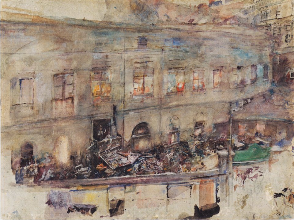 Rudolf von Alt - Die Eisengießerei Kitschelt in der Skodagasse in Wien - 1903