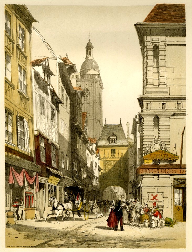 Rue de la Grosse Horloge, Rouen (BM 1870,0813.194)