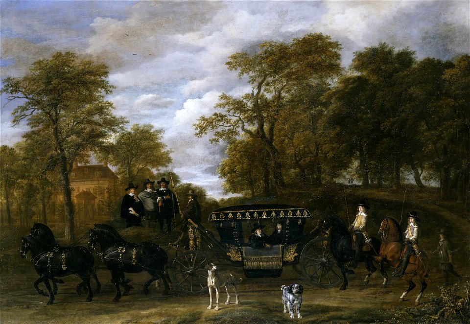 Jacob van Ruisdael - Cornelis de Graeff with his Wife and Sons (ca.1660)