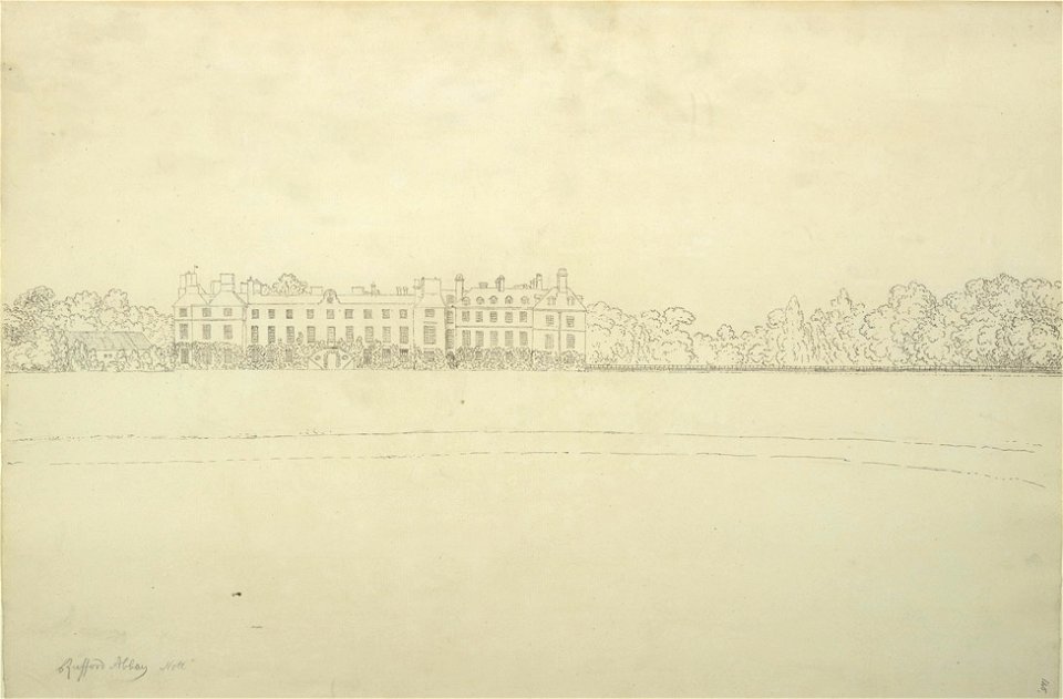 Rufford Abbey by Samuel Hieronymus Grimm 1773