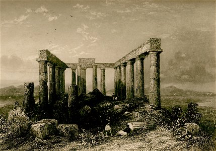 Ruins of the Temple of Minerva in Aegina - Wordsworth Christopher - 1882