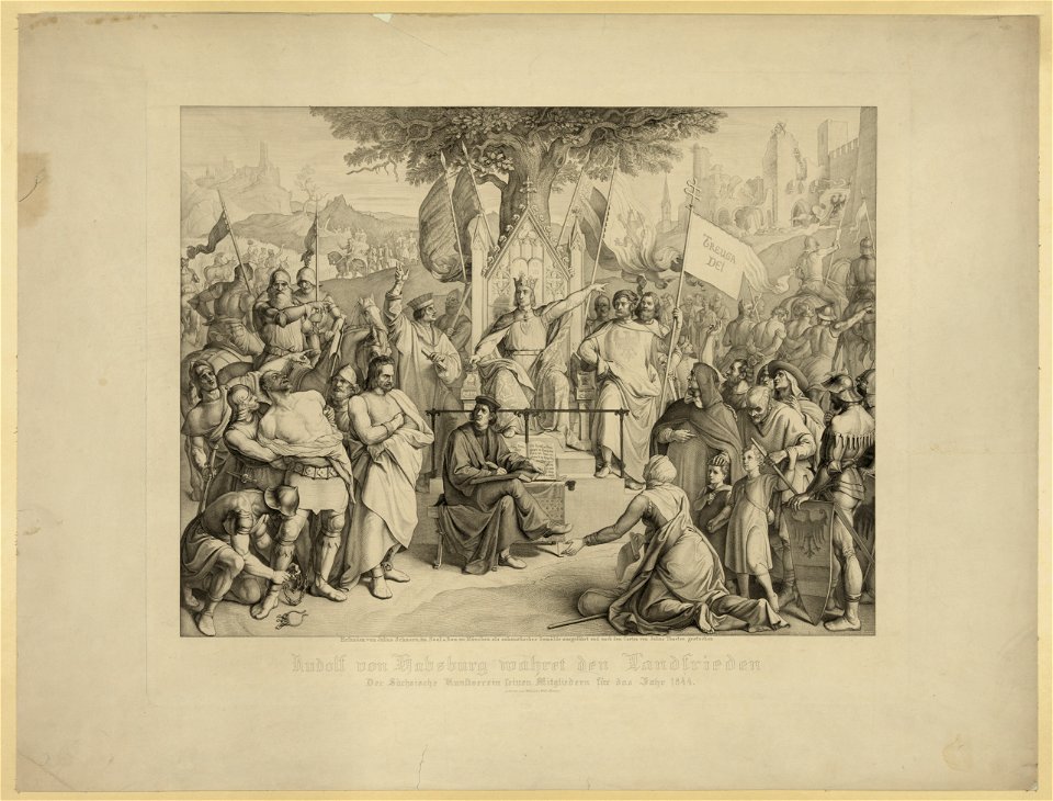 Rudolf von Habsburg wahret den Landfrieden LCCN2003689345