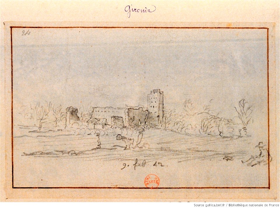 Ruines à Bordeaux ou dans les environs, par Hermann van der Hem, btv1b7741917c