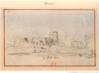 Ruines à Bordeaux ou dans les environs, par Hermann van der Hem, btv1b7741917c