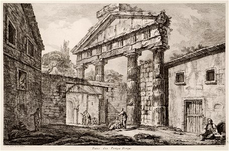 Ruines d'un Portique Dorique - Le Roy Julien David - 1770