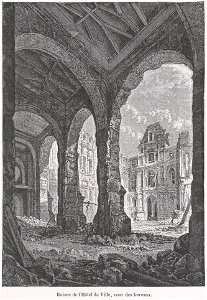 Ruines de l'Hôtel de Ville, cour des bureaux