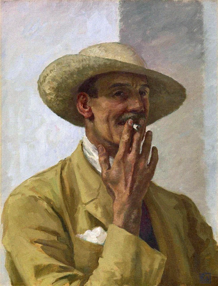 Rupert Bunny, 1920 - self-portraitFXD
