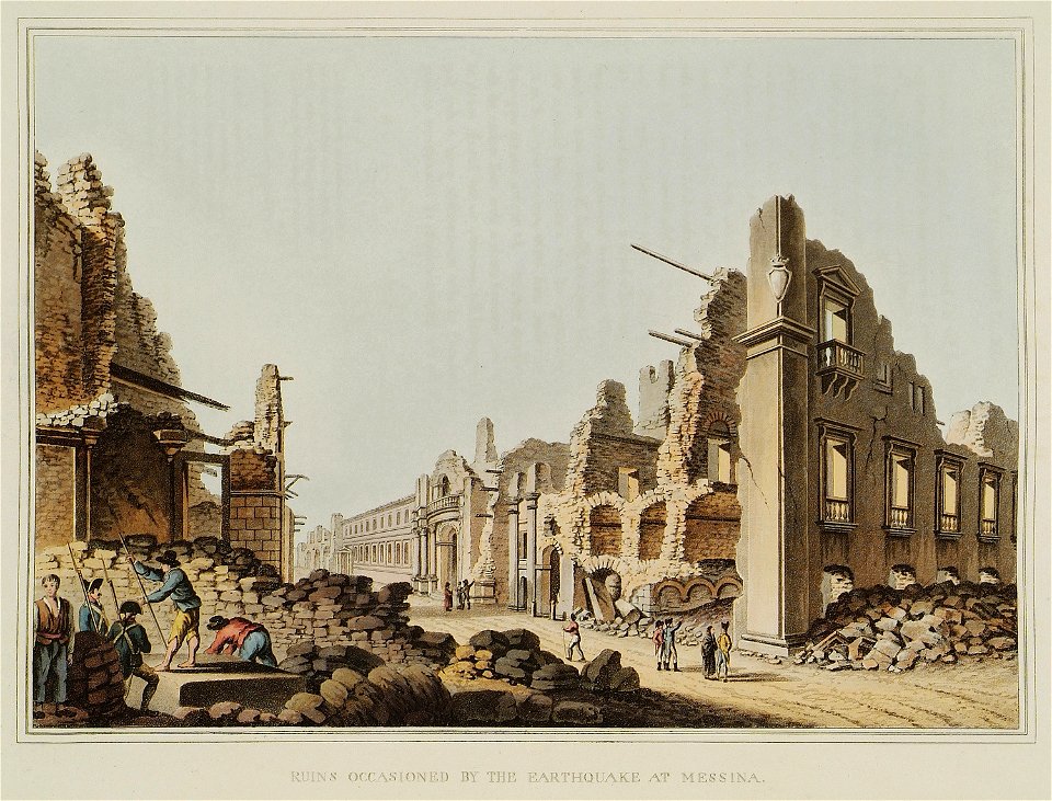 Ruins occasioned by the earthquake at Messina - Mayer Luigi - 1810