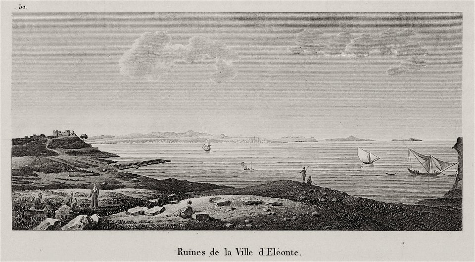 Ruines de la ville d'Eleonte - Choiseul-gouffier Gabriel Florent Auguste De - 1822