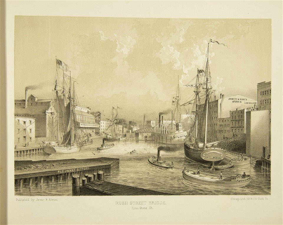 Rush Street Bridge from State Steet (NBY 1803)