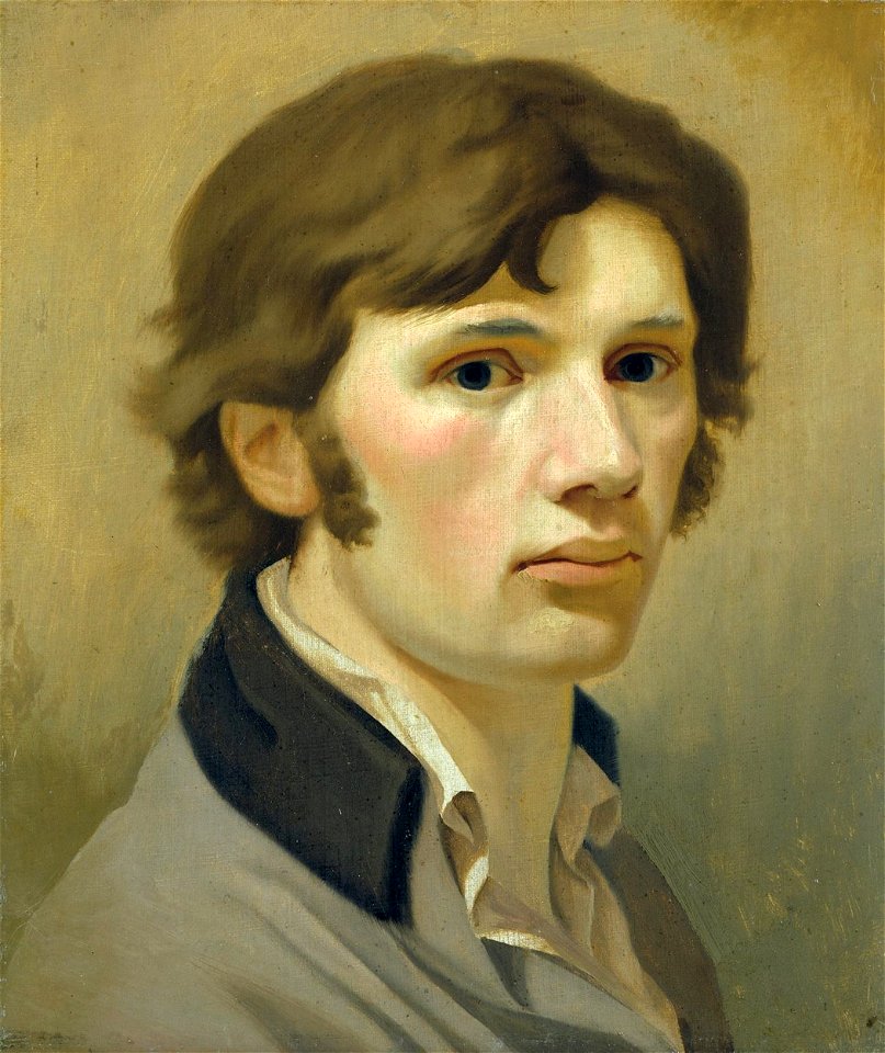 Philipp Otto Runge - Selbstbildnis mit braunem Kragen (ca. 1802)