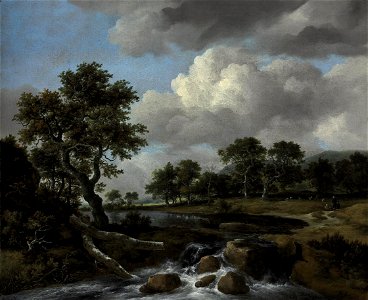 Jacob van Ruisdael - Landschap met waterval (1670-79)