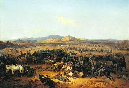 Russian cavalry attack at Baskadiklar