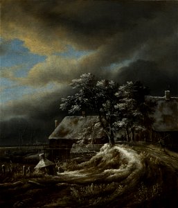 Jacob van Ruisdael - Winter Landscape - 802 - Mauritshuis