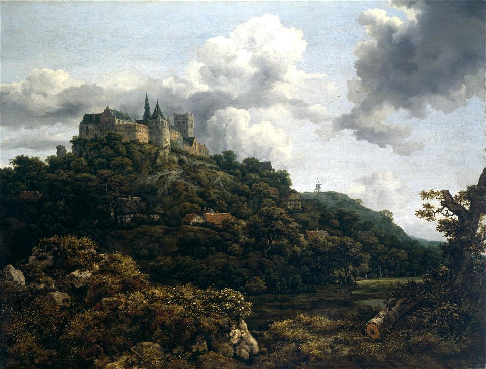 Il castello di Bentheim (Jacob Van Ruisdael)